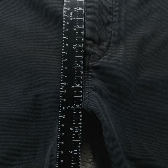 John Varvatos Pants Mens 32 Black Slim Straight Corduroy Stretch Denim - Picture 8 of 10